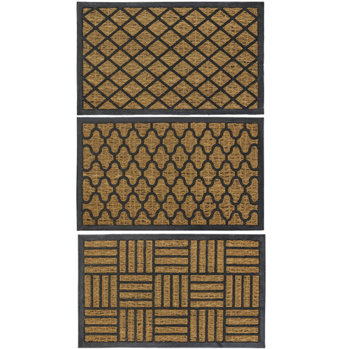 Woven Rubber Tuffscrape Mat 45x75cm